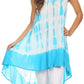 Sakkas Rae Mid Length Tie Dye Hi Low Dress / Cover Up