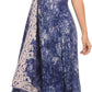 Sakkas Neyva Long Handkerchief Hem Embroidered Dyed Spaghetti Strap Batik Dress