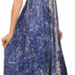 Sakkas Neyva Long Handkerchief Hem Embroidered Dyed Spaghetti Strap Batik Dress