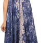 Sakkas Neyva Long Handkerchief Hem Embroidered Dyed Spaghetti Strap Batik Dress