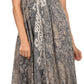 Sakkas Neyva Long Handkerchief Hem Embroidered Dyed Spaghetti Strap Batik Dress