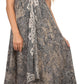 Sakkas Neyva Long Handkerchief Hem Embroidered Dyed Spaghetti Strap Batik Dress