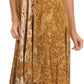 Sakkas Neyva Long Handkerchief Hem Embroidered Dyed Spaghetti Strap Batik Dress