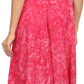Sakkas Neyva Long Handkerchief Hem Embroidered Dyed Spaghetti Strap Batik Dress