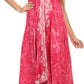 Sakkas Neyva Long Handkerchief Hem Embroidered Dyed Spaghetti Strap Batik Dress