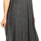 Sakkas Lila Freckled Dyed Cap Sleeve Scoopneck Long Caftan Dress / Cover Up