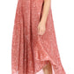 Sakkas Lila Freckled Dyed Cap Sleeve Scoopneck Long Caftan Dress / Cover Up
