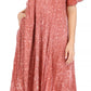 Sakkas Lila Freckled Dyed Cap Sleeve Scoopneck Long Caftan Dress / Cover Up