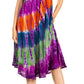 Sakkas Nora Sleeveless Embroidered Short Tie Dye Caftan Dress / Cover Up