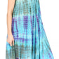 Sakkas Nora Sleeveless Embroidered Short Tie Dye Caftan Dress / Cover Up