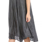 Sakkas Nora Sleeveless Embroidered Short Tie Dye Caftan Dress / Cover Up