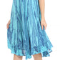 Sakkas Nora Sleeveless Embroidered Short Tie Dye Caftan Dress / Cover Up