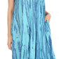 Sakkas Nora Sleeveless Embroidered Short Tie Dye Caftan Dress / Cover Up