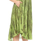 Sakkas Nora Sleeveless Embroidered Short Tie Dye Caftan Dress / Cover Up