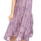 Sakkas Nora Sleeveless Embroidered Short Tie Dye Caftan Dress / Cover Up