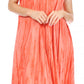 Sakkas Nora Sleeveless Embroidered Short Tie Dye Caftan Dress / Cover Up