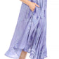 Sakkas Nora Sleeveless Embroidered Short Tie Dye Caftan Dress / Cover Up