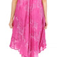 Sakkas Nora Sleeveless Embroidered Short Tie Dye Caftan Dress / Cover Up