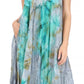 Sakkas Nora Sleeveless Embroidered Short Tie Dye Caftan Dress / Cover Up