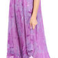 Sakkas Nora Sleeveless Embroidered Short Tie Dye Caftan Dress / Cover Up