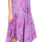 Sakkas Nora Sleeveless Embroidered Short Tie Dye Caftan Dress / Cover Up