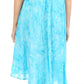 Sakkas Nora Sleeveless Embroidered Short Tie Dye Caftan Dress / Cover Up
