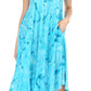 Sakkas Nora Sleeveless Embroidered Short Tie Dye Caftan Dress / Cover Up