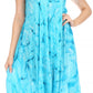 Sakkas Nora Sleeveless Embroidered Short Tie Dye Caftan Dress / Cover Up