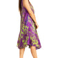 Sakkas Nora Sleeveless Embroidered Short Tie Dye Caftan Dress / Cover Up