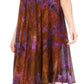 Sakkas Nora Sleeveless Embroidered Short Tie Dye Caftan Dress / Cover Up