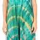 Sakkas Nora Sleeveless Embroidered Short Tie Dye Caftan Dress / Cover Up