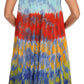 Sakkas Nora Sleeveless Embroidered Short Tie Dye Caftan Dress / Cover Up