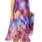 Sakkas Nora Sleeveless Embroidered Short Tie Dye Caftan Dress / Cover Up
