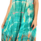 Sakkas Nora Sleeveless Embroidered Short Tie Dye Caftan Dress / Cover Up