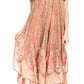 Sakkas  Bree Long Embroidered Cap Sleeve Marbled Dress