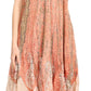 Sakkas  Bree Long Embroidered Cap Sleeve Marbled Dress