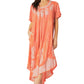 Sakkas  Bree Long Embroidered Cap Sleeve Marbled Dress