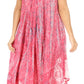 Sakkas  Bree Long Embroidered Cap Sleeve Marbled Dress