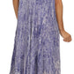 Sakkas  Bree Long Embroidered Cap Sleeve Marbled Dress