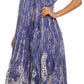 Sakkas  Bree Long Embroidered Cap Sleeve Marbled Dress
