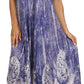Sakkas  Bree Long Embroidered Cap Sleeve Marbled Dress