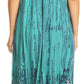 Sakkas  Bree Long Embroidered Cap Sleeve Marbled Dress