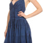 Sakkas Laye Short Adjustable Halter Top Embroidered Floral Batik Circle Dress