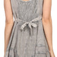 Sakkas Jaydence Short Floral Embroidered Deep Neck Tank Top Sleeveless Batik Dress