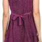 Sakkas Jaydence Short Floral Embroidered Deep Neck Tank Top Sleeveless Batik Dress