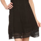 Sakkas Aliney Short Adjustable Spaghetti Strap Sleeveless Embroidered Day Dress