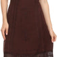 Sakkas Aliney Short Adjustable Spaghetti Strap Sleeveless Embroidered Day Dress
