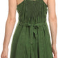Sakkas Aliney Short Adjustable Spaghetti Strap Sleeveless Embroidered Day Dress
