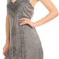 Sakkas Aliney Short Adjustable Spaghetti Strap Sleeveless Embroidered Day Dress