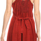 Sakkas Aliney Short Adjustable Spaghetti Strap Sleeveless Embroidered Day Dress